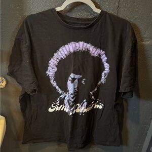 Black Graphic Tee with Iconic Design